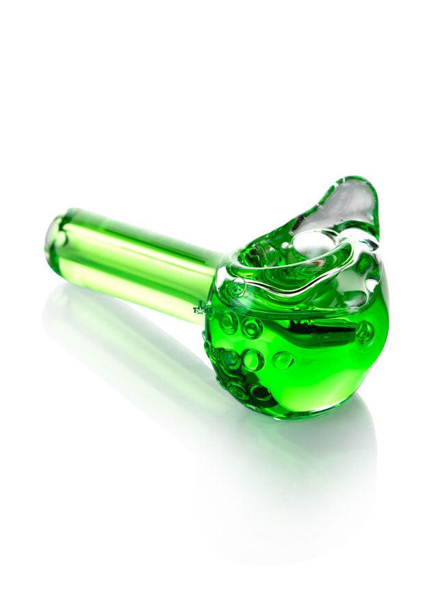 lime green freezable glass pipe