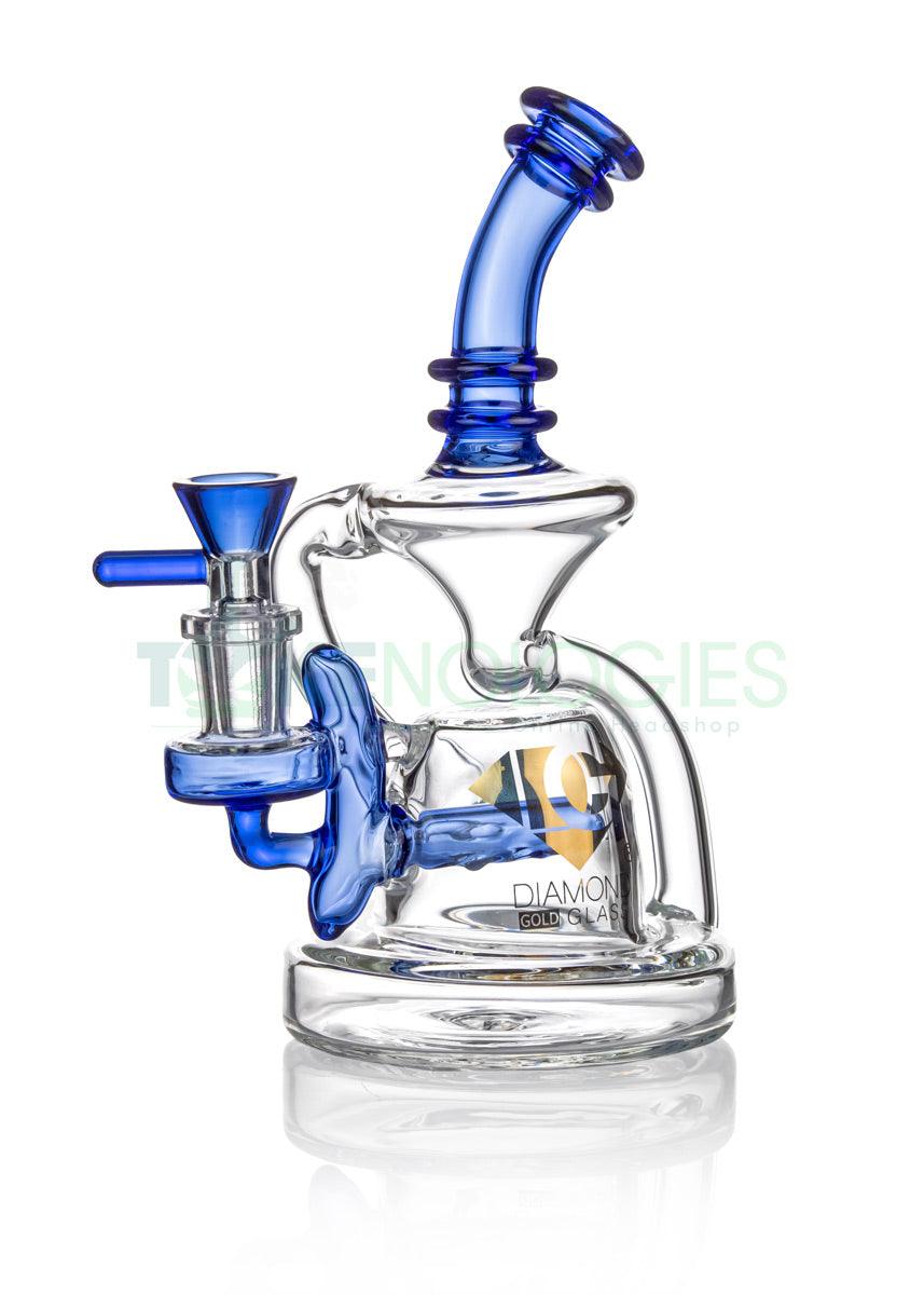 Blue Diamond Glass bubbler bong