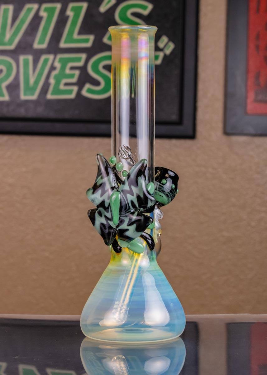 butter fly beaker bong water pipe