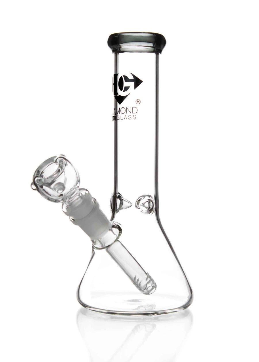 mini beaker bong diamond glass