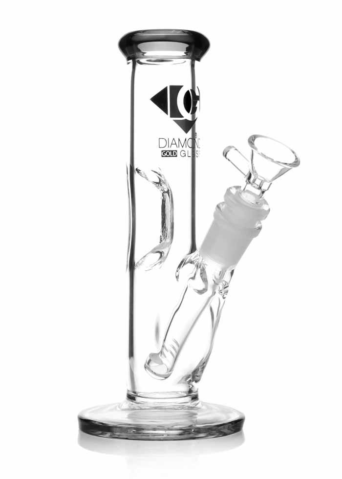 mini straight bong single notch ice catcher