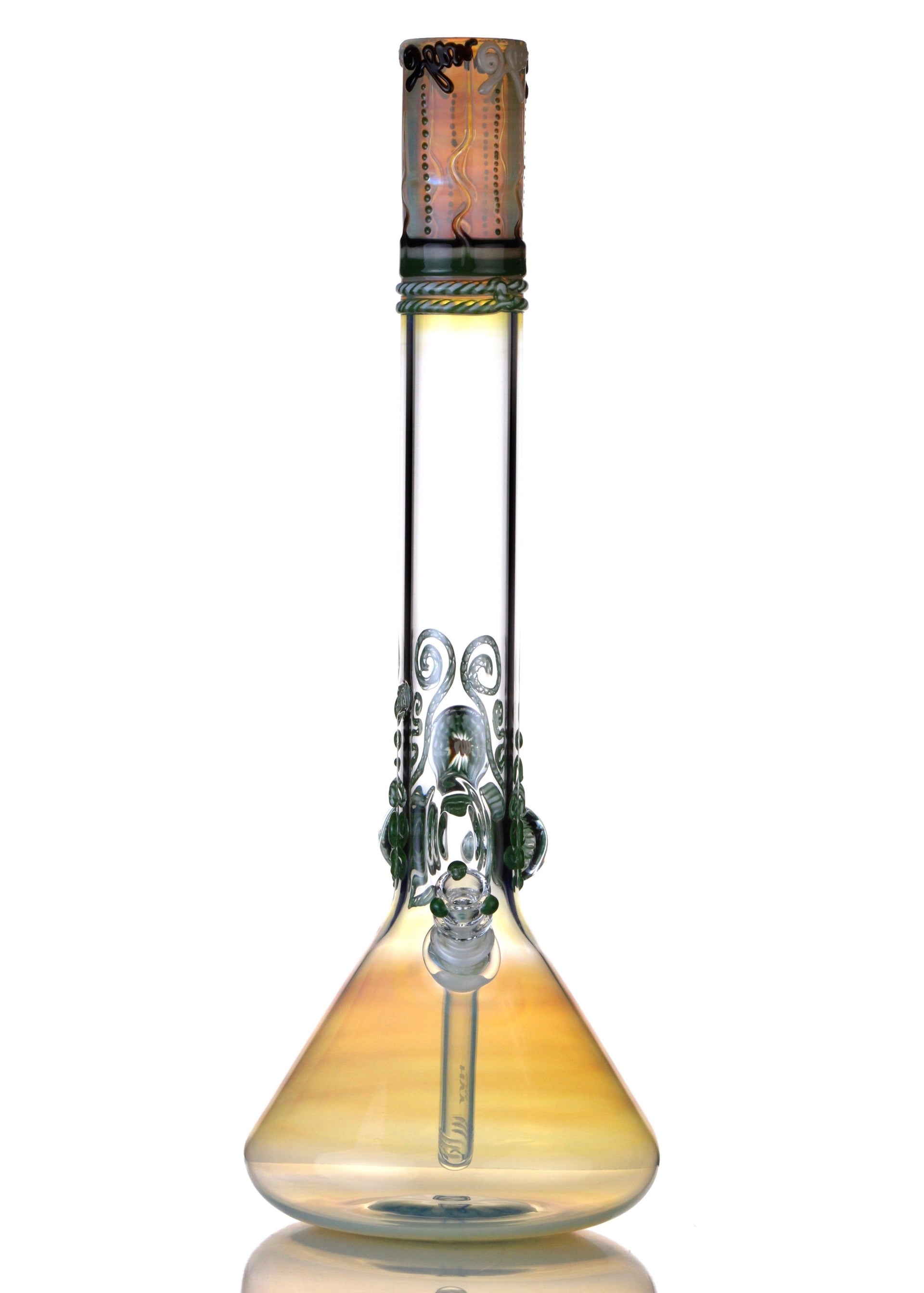 HVY Glass 3 Marbled Fumed 19" Beaker Bong - Tokenologies