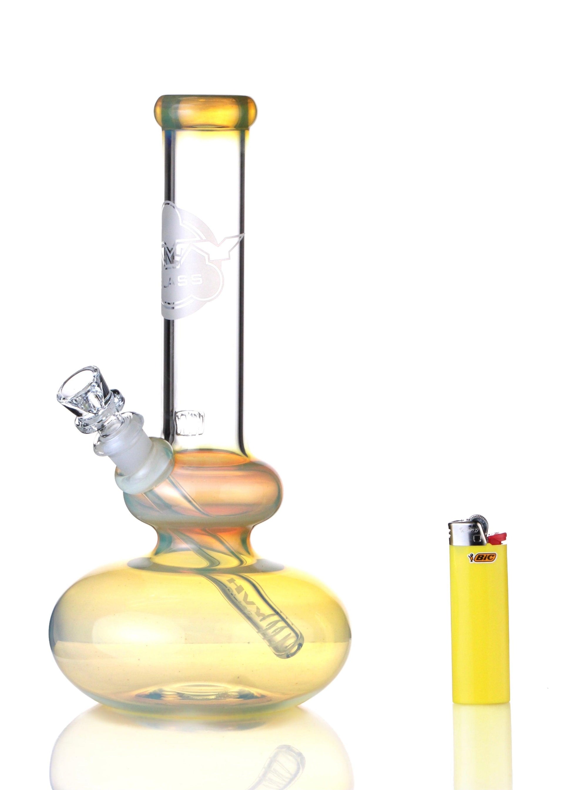 HVY Glass Fumed 10" Double Bubble Beaker Bong - Tokenologies