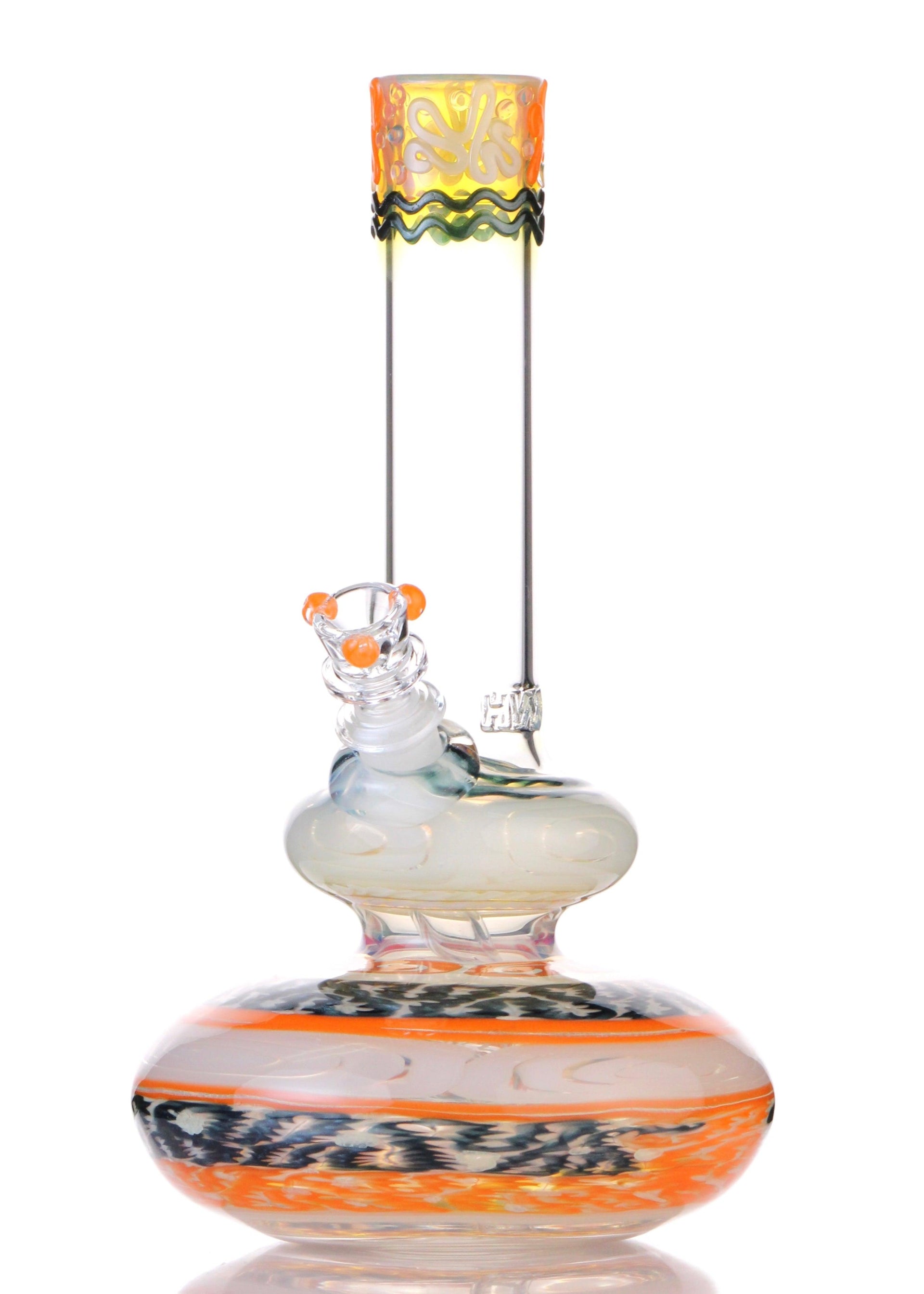 hvy glass orange bong