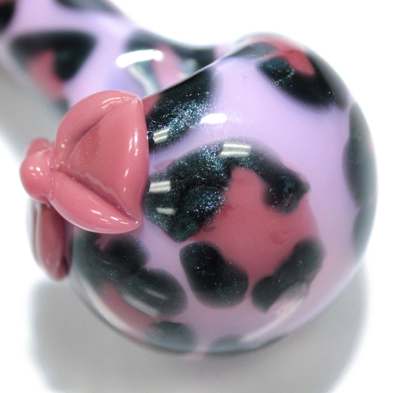 Pink Leopard Spoon Pipe - Tokenologies