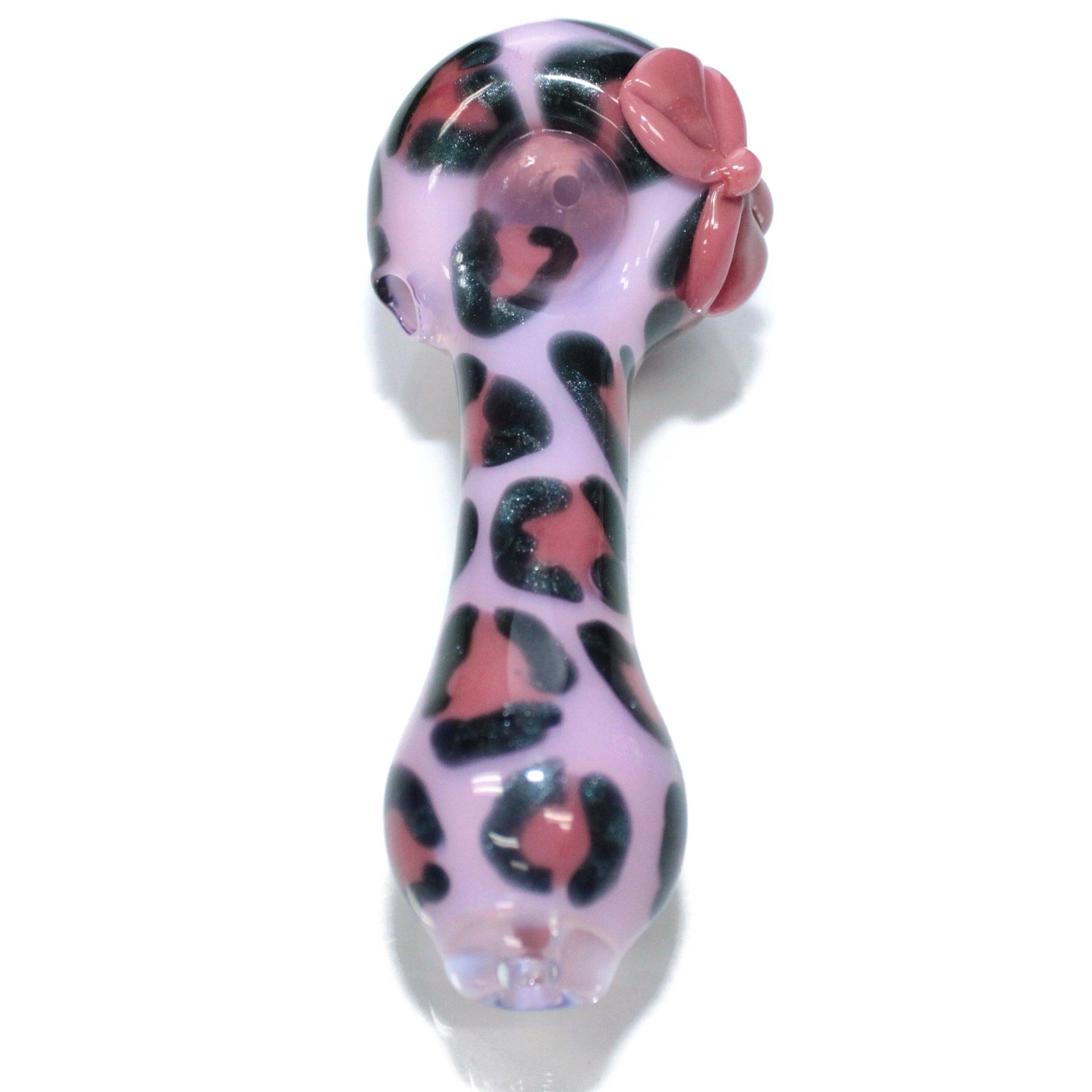 Pink Leopard Spoon Pipe - Tokenologies