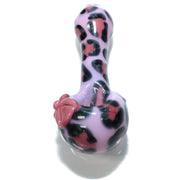 Pink Leopard Spoon Pipe - Tokenologies