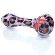 Pink Leopard Spoon Pipe - Tokenologies