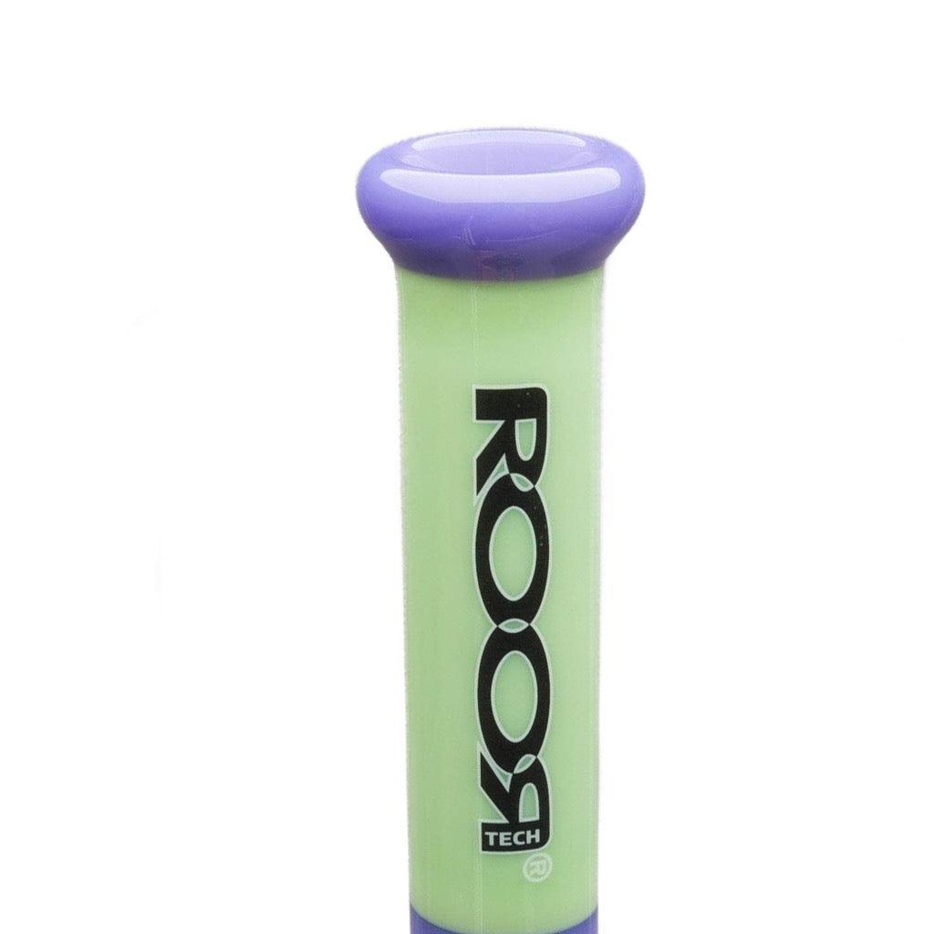 ROOR TECH BARREL BUBBLER 14" PURPLE & GREEN - Tokenologies