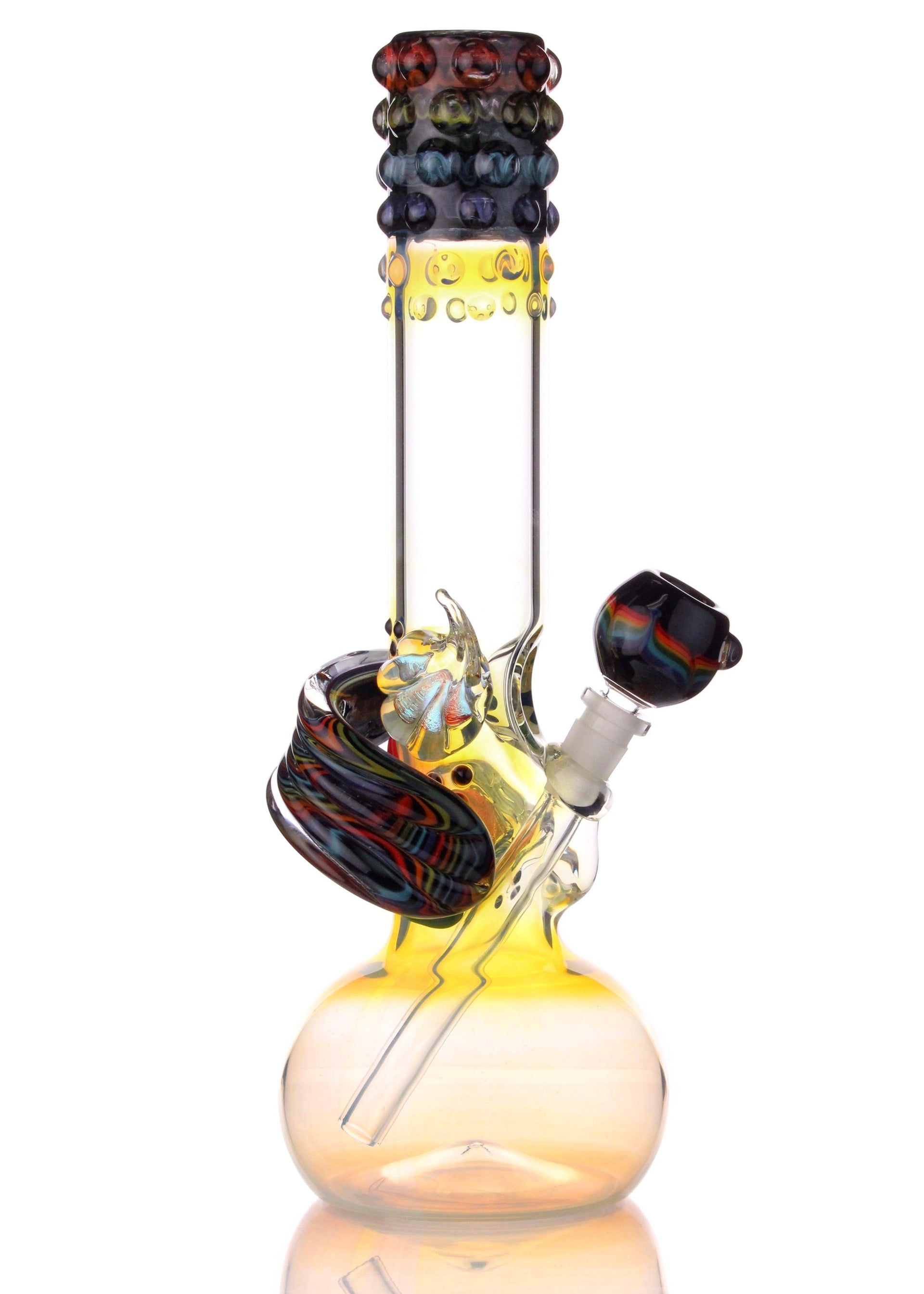 trident glass rainbow reversal bong