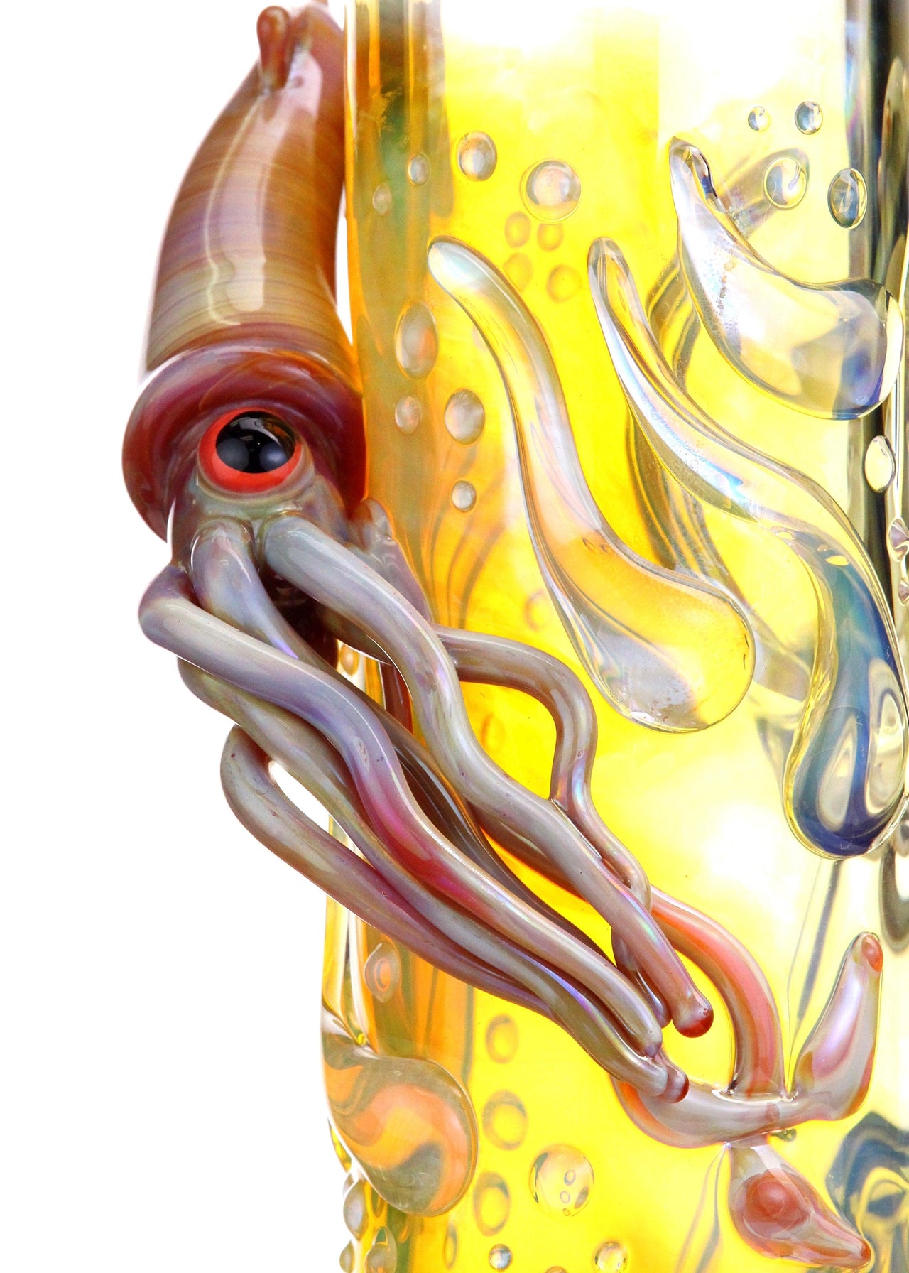 Trident Glass 15” Custom Giant Squid Fumed Bong - Tokenologies