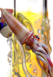 Trident Glass 15” Custom Giant Squid Fumed Bong - Tokenologies