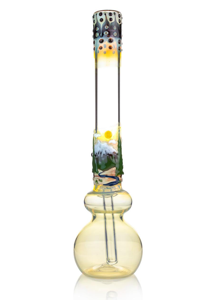 mountain scene bong by trident glass