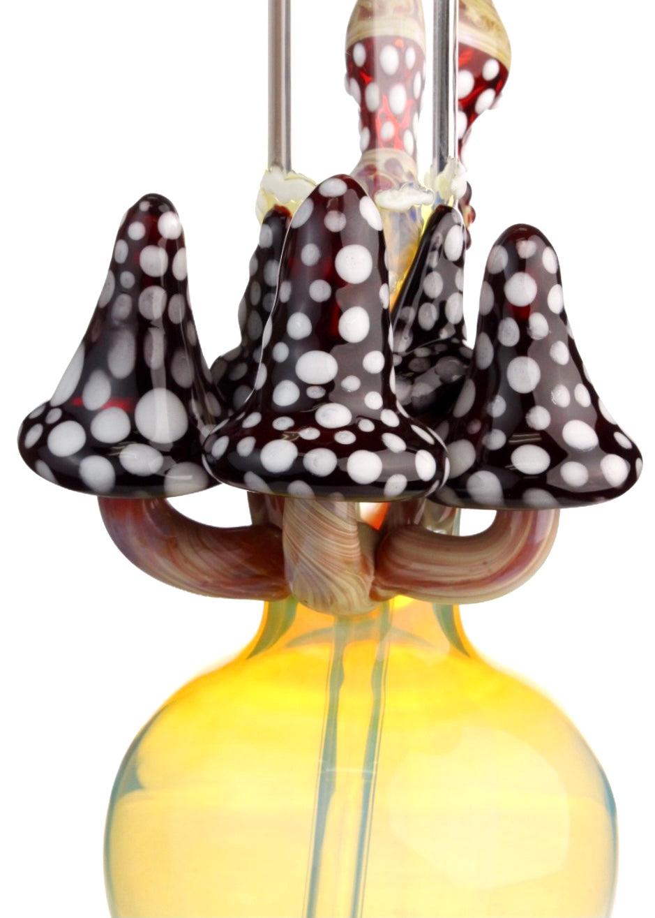 mushroom glass art