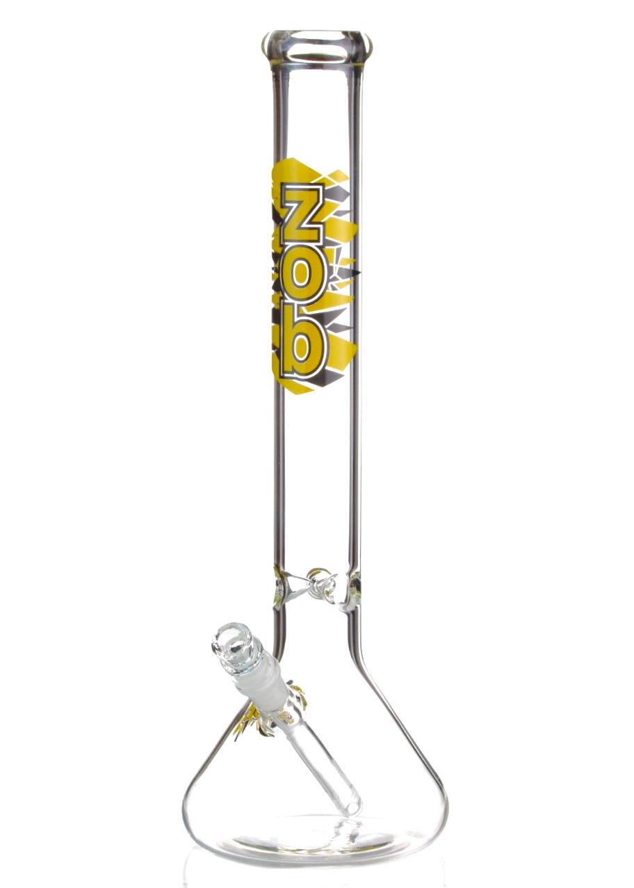 yellow zob og beaker bong 18 inches tall